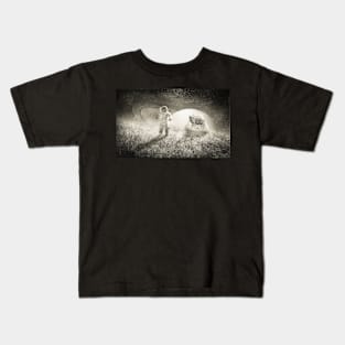 Spaceship and Astronaut Kids T-Shirt